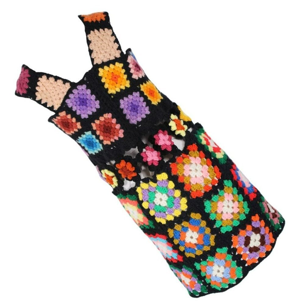 The Series NYC Granny Square Rainbow Dress - Picture 4 of 12